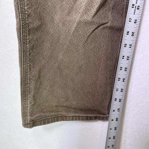 Carhartt Relaxed Fit Carpenter Pants Mens 36/32 Brown Work Wear Comfy Heavy 1977 - Picture 4 of 8